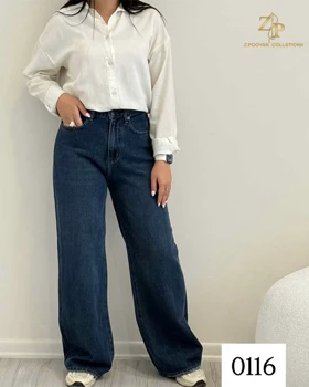 شلوار جین بگ زنانه کد 0116