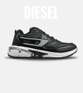 کفش کتانی مردانه مشکی خاکستری DIESEL S-SERENDIPITY SPORT مدل 5386