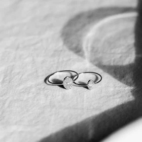 انگشتر نقره حکاکی "کالکشن خورشید" کد 0135