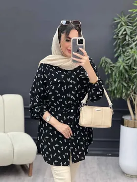 شومیز دو جیب گلی