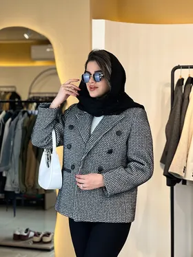 کت لمزور شش دکمه مشکی 120312