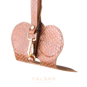 کاور عینک چرم یلسان مدل مدیس کد 116-MRV (عسلی)