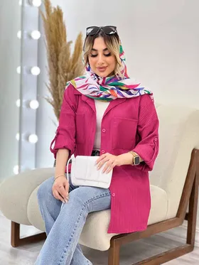 مانتو کراش آستین دکمه