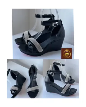 صندل زنانه مجلسی نگینی لژدار
