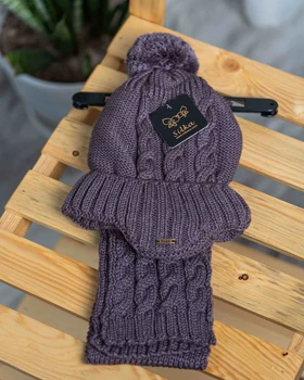 شال و کلاه اسپورت گوشدار مدل غزل سیلکا