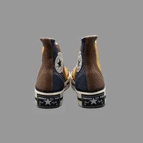 کانورس 1970s پلاس سرمه ای/زرد/قهوه ای ساق‌دار Converse 1970s Plus Material Mashup Navy/Brown Hightop