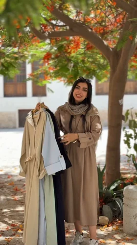 کفتان لینن کمربندی