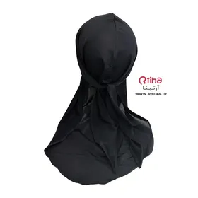سربند دورگ زنانه مردانه پارچه ای (کرپ) مشکی ساده