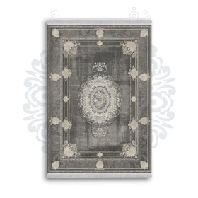 فرشینه از جنس پارچه هازان مخمل ترک طرح سنتی و مدرن برند دفه کد DAMG306