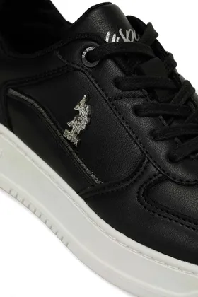 POLO ASSN ایالات متحده کفش ورزشی راحت آناتومیک روزانه مشکی POLO24BYHUSKY