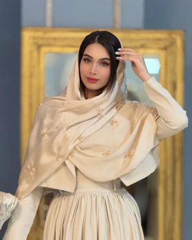 شال نخ ژاکارد مزونی
