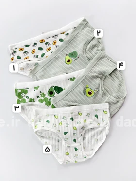 شورت اسلیپ نخ پنبه عروسکی طرح آوواکادو