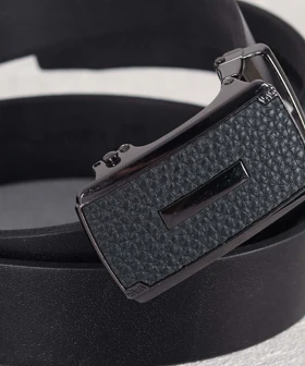 کمربند ریلی مردانه مشکی مستطیلی 5496