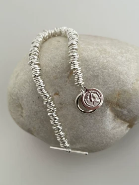 دستبند واشری آویز سکه