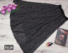 دامن حریر طرحدار هانا