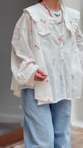 شومیز گلدوزی