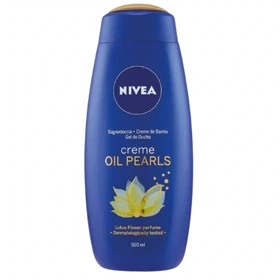 شامپو بدن کرمی مرطوب‌کننده نیوآ مدل Oil Pearls Lotus Flower مناسب انواع پوست حجم 500 میلی‌لیتر