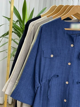 مانتو بلند کمر گت کتیبه کد 2144