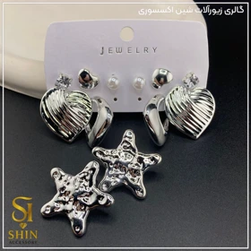 پک گوشواره شش‌تایی کد pg25