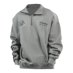 دورس نیم زیپ اسپرت ان وای سی مدل VLS-4H0818 طوسی