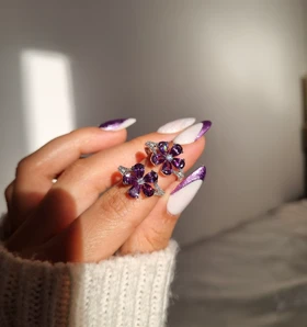 انگشتر جواهری شکوفه ژوپینگ