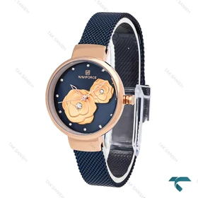ساعت نیوی فورس NF75013 زنانه سرمه ای NaviForce-6954-L