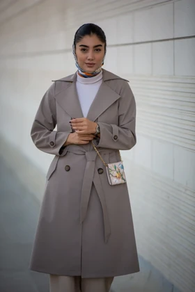 بارانی سوپر سانتانا ژیله دار بلند