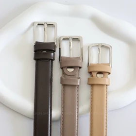 کمربند چرمی مات زنانه مدلbe7001