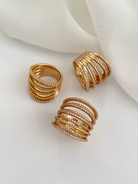 انگشتر فول نگین ژوپینگ