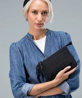 کیف دوشی زنانه برزنتی بدون دسته دیوید جونز DAVIDJONES
