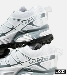 کفش کتانی سفید طوسی Salomon xt-6