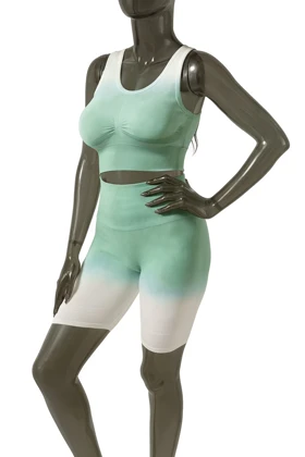 ست ورزشی زنانه بدنسازی سیملس سبز SH