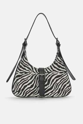 کیف دوشی زنانه طرح زبرا اورجینال پول اند بیر PULL & BEAR