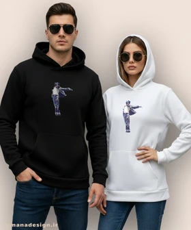 هودی مردانه و زنانه طرح مایکل جکسون کد 976
