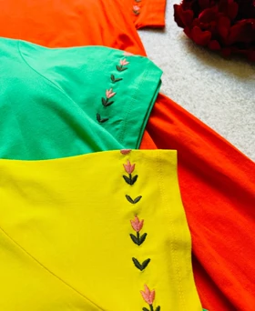 پیراهن گلدوزی