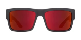 عینک آفتابی اسپای Spy Cyrus Soft Matte Black Red Fade Happy Gray Green W Red Flash