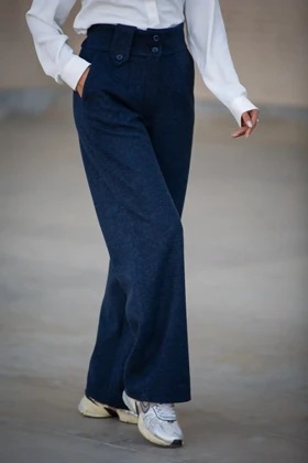 شلوار فوتر نیم بگ دو دکمه