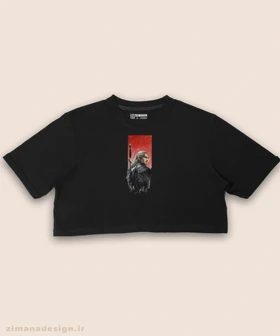 کراپ زنانه طرح ویچر شخصیت گرالت کد 923