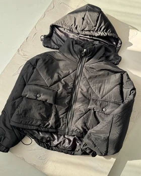 کاپشن پشت بلند کد 130080 (مشکی)