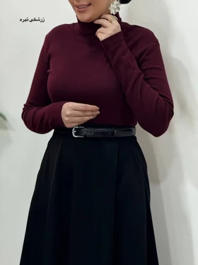 بلوز کشبافت پنبه یقه اسکی آشا 3