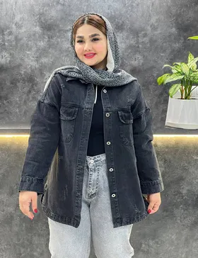کت جین زغالی سحرناز کد : 3322251