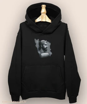 هودی مردانه و زنانه اصیل ایرانی طرح کوروش بزرگ کد 996