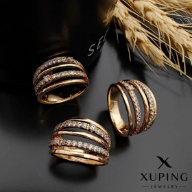 انگشتر طرح طلا ژوپینگ ماه گل