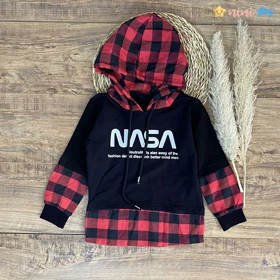هودی چهار خانه مدل NASA قرمز