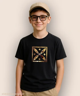 تیشرت بچگانه طرح درفش ساسانی با نگاره ی کوروش بزرگ