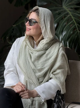 شال نخی آسا کد 793 (سبز پاستلی)