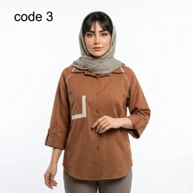 شومیز صوفیا ژاکارد مدل مهدیه علیدسا (کد 3)