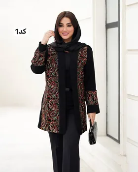مانتو مدل کرپ مجلسی نگین دوزی کد 2704