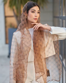 شال حریر تور پفکی گوچی 20613