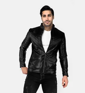 کاپشن چرمی مردانه Damon